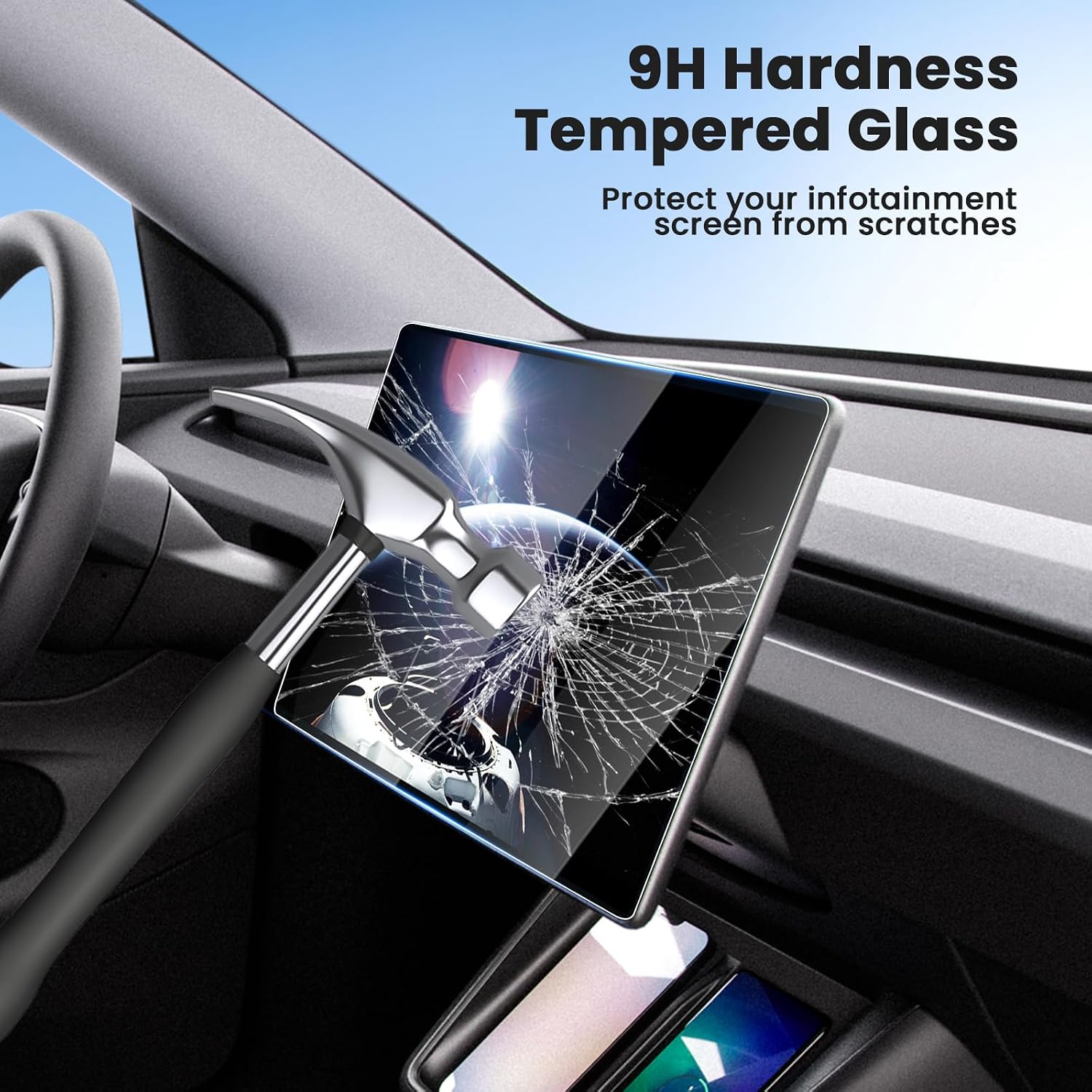 Canvcle 2PCS Screen Protector for 2026 Model Y(Premium & Performance) - Image 4