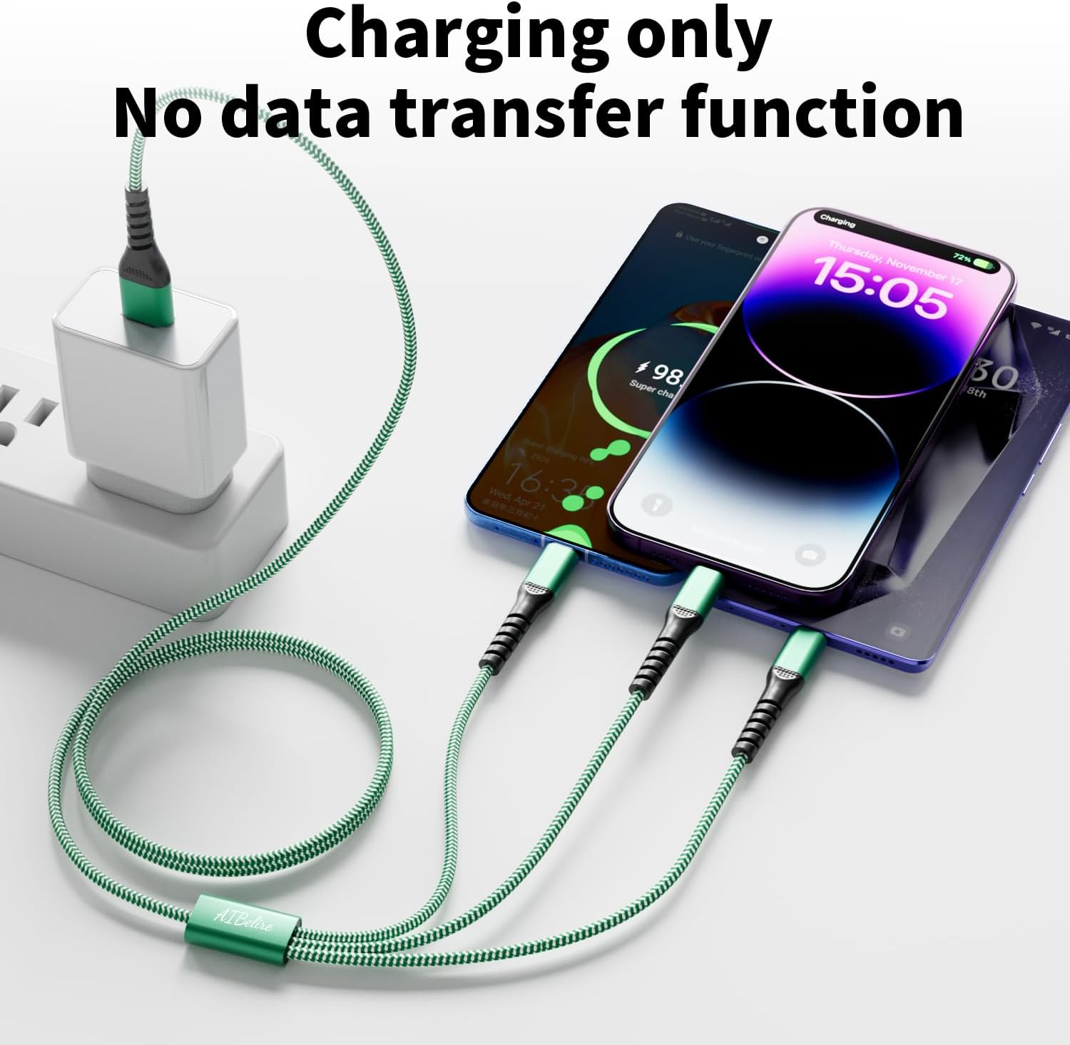 Multi USB Charging Cable 2Pack 4FT 3 in 1 Universal Charger Cord - Image 7